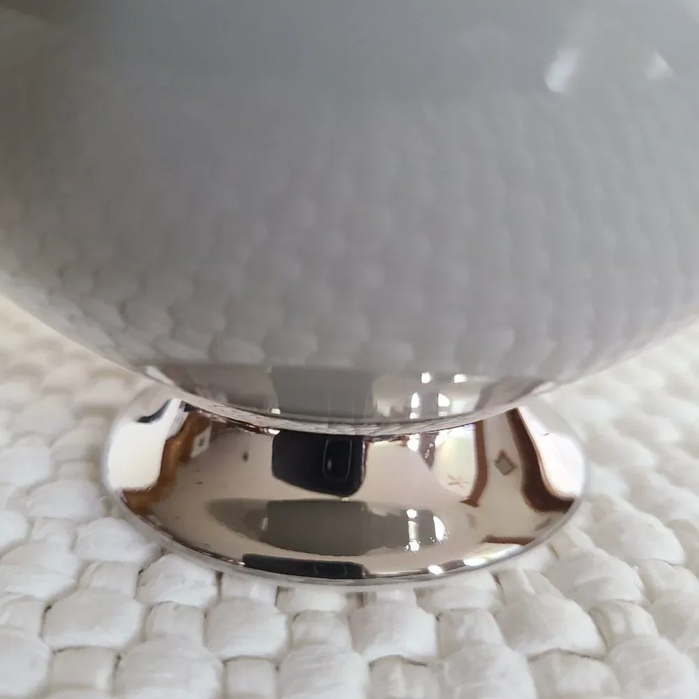 Vintage Flintridge China Brookmere (Rim) Gray Platinum MCM Sugar Bowl No Lid